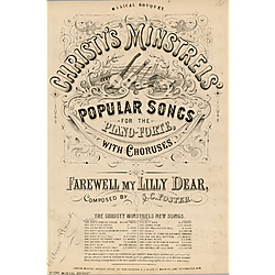 Farewell my Lilly dear; arr