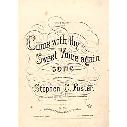 Come with thy sweet voice again