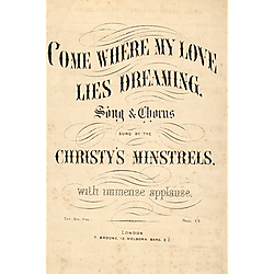 Come where my love lies dreaming; arr