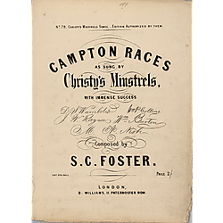 Gwine to run all night, or, De Camptown races