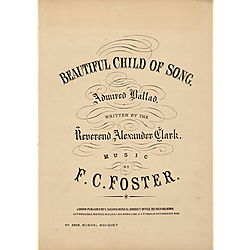 Beautiful child of song; arr