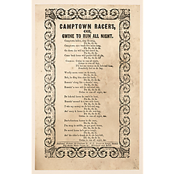 Camptown races. Text Text