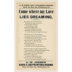 Come where my love lies dreaming. Text Text
