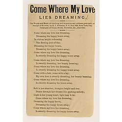 Come where my love lies dreaming. Text Text