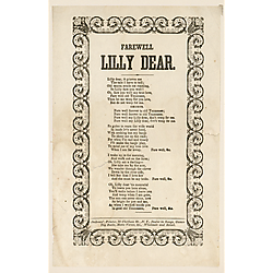 Farewell my Lilly dear. Text Text