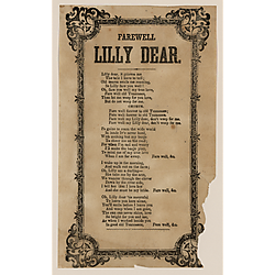 Farewell my Lilly dear. Text Text