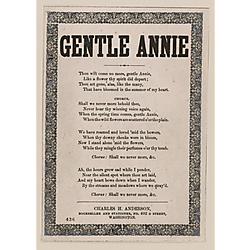 Gentle Annie. Text Text