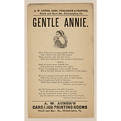 Gentle Annie. Text Text