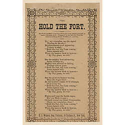 Hold the fort