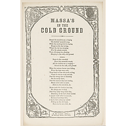 Massa's in de cold ground. Text Text