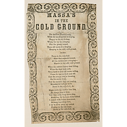 Massa's in de cold ground Text Text