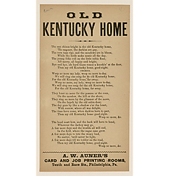 My old Kentucky home, good night! Text Text