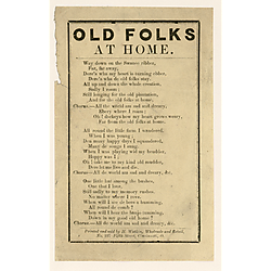 Old folks at home. Text Text