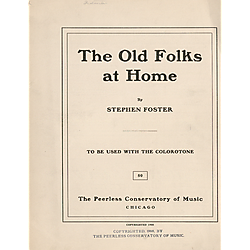 Old folks at home; arr