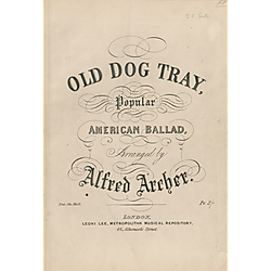 Old dog Tray; arr