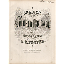 A soldier in the colored brigade