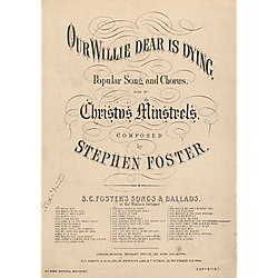 Our Willie dear is dying; arr