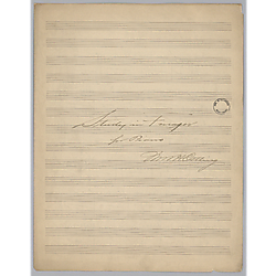 Study, piano F major