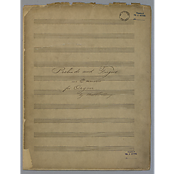 Prelude and fugue, organ, E minor