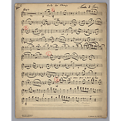 Suite, violins (2), viola, violoncello, double bass