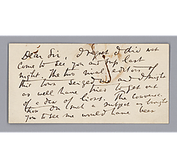 Card from G.A. Townsend to Morrison Foster
