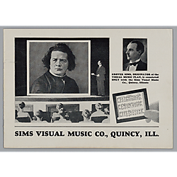 Pamphlet of Offerings from the Sims Visual Music Co.