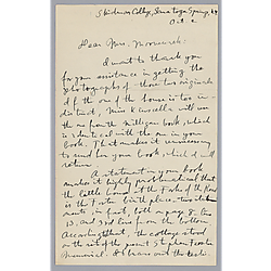 To Evelyn Foster Morneweck from Louis Edgar Johns