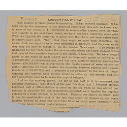 "London Has it Now," Pittsburg Press