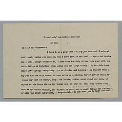 Three typed notes from John Wilson Townsend to Evelyn Foster Morneweck