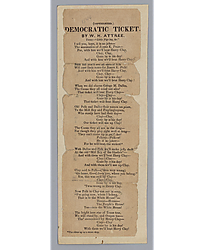 "Democratic Ticket" poem by W.H. Attree