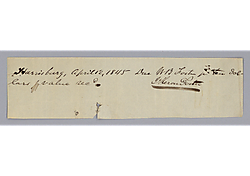IOU from J. Heron Foster to William B. Foster, Jr., for ten dollars