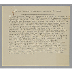 Typed excerpt from The Pittsburg Dispatch