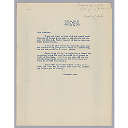 Letter from Evelyn Morneweck to Fletcher Hodges, Jr.