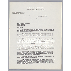 Letter from Fletcher Hodges, Jr., to Evelyn Morneweck