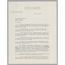 Letter from Fletcher Hodges, Jr., to Evelyn Morneweck