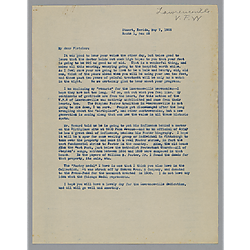 Letter from Evelyn Morneweck to Fletcher Hodges, Jr.