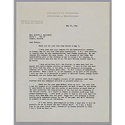 Letter from Fletcher Hodges, Jr., to Evelyn Morneweck