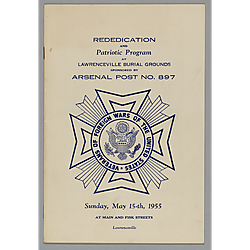 Events Program, Rededication and Patriotic Program at Lawrenceville Burial Grounds