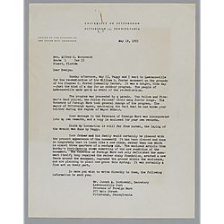 Letter from Fletcher Hodges, Jr., to Evelyn Morneweck