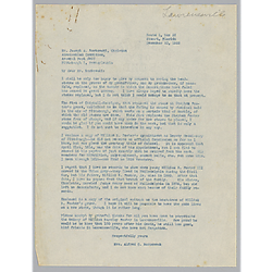 Letter from Evelyn Morneweck to Joseph Borkowski