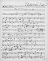 Opus 23 Love song 1st and 2nd clarinet