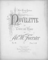 Opus 26 Novelette fur Violine and Klavier piano
