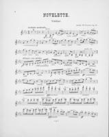 Opus 26 Novelette fur Violine and Klavier violin