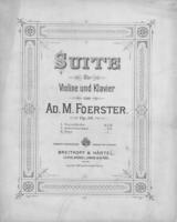 Opus 36 Suite fur Violine und Klavier no. 3 Duo: score
