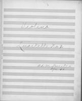 Opus 40 Second piano quartet: violin