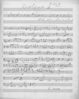 Opus 43 Dedication march: 1st violin