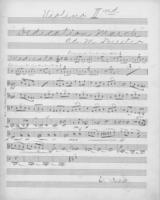 Opus 43 Dedication march: 2nd violin