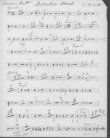 Opus 43 Dedication march: bass drum and cymbals