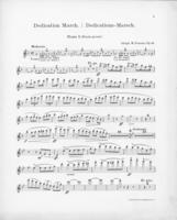 Opus 43 Dedication march: 1st flute