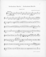 Opus 43 Dedication march: first horn